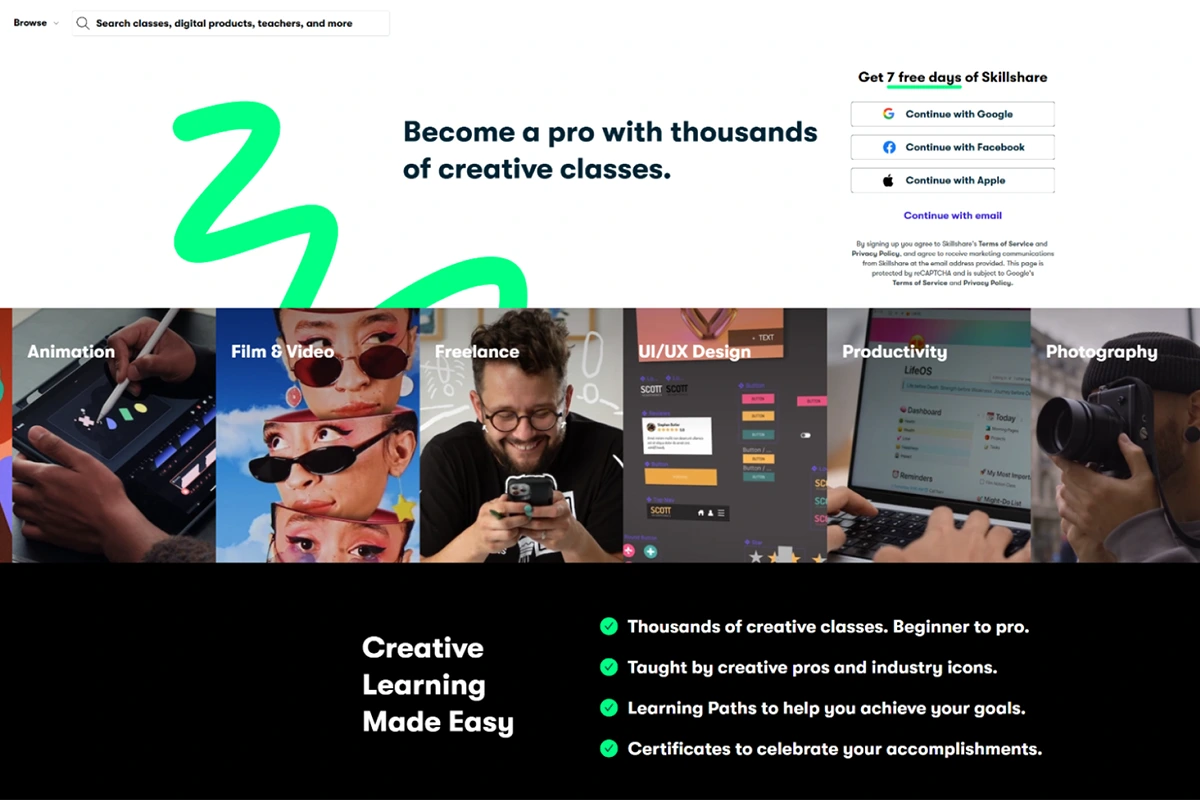 #5 Skillshare: Creative Skills Through Hands-On Projects screenshot